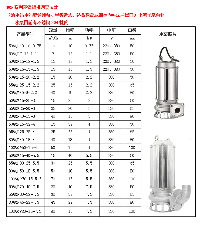 WQP A款 无缝管款式